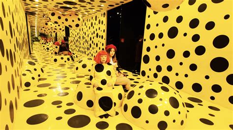 lv robot|A Yayoi Kusama robot is painting the windows of the .